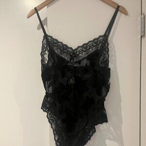 Vintage Lace, Velvet and Sparkle Body Suit